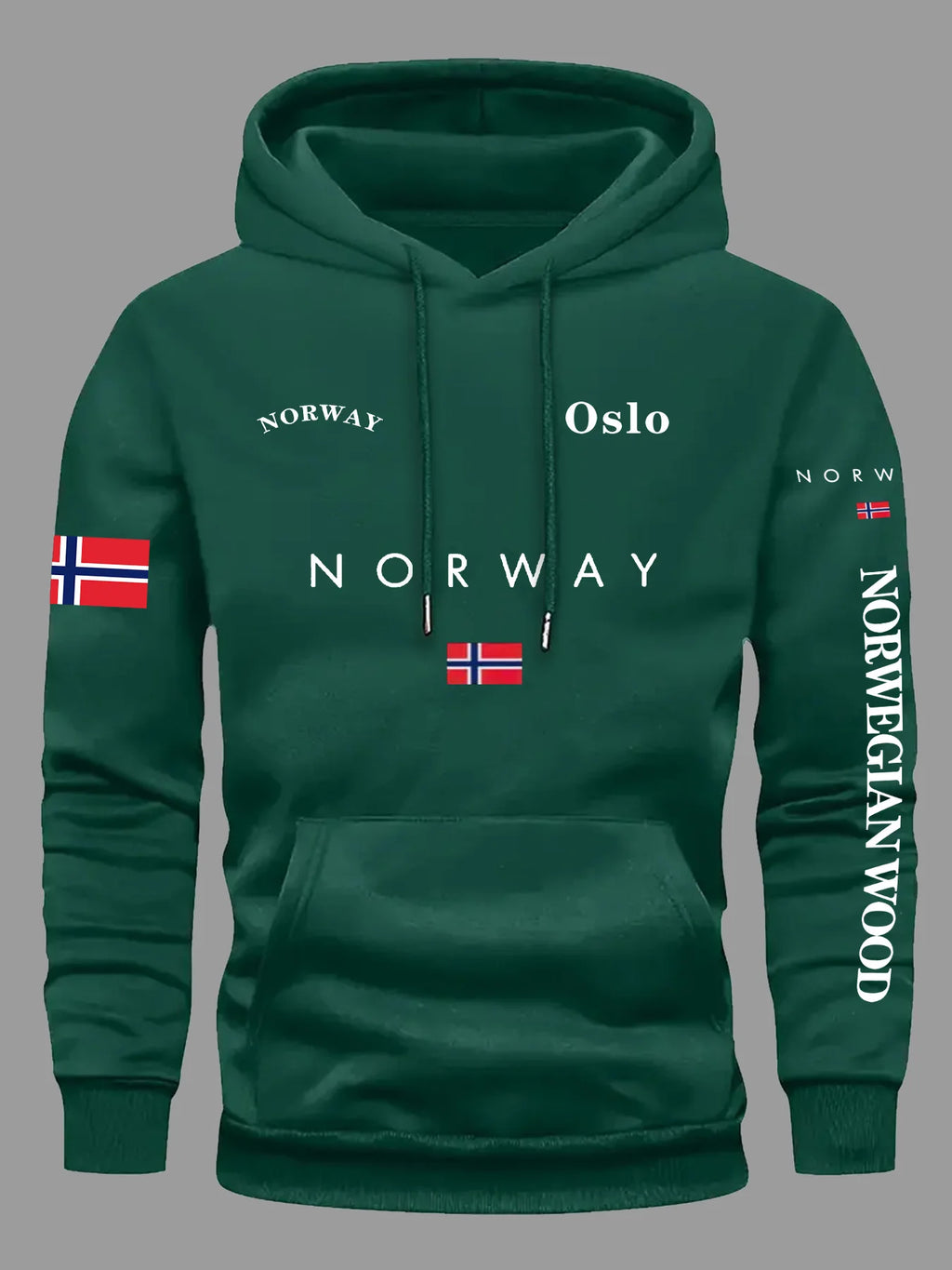 Buzo con Capucha Bandera de Noruega – Unisex Deportivo