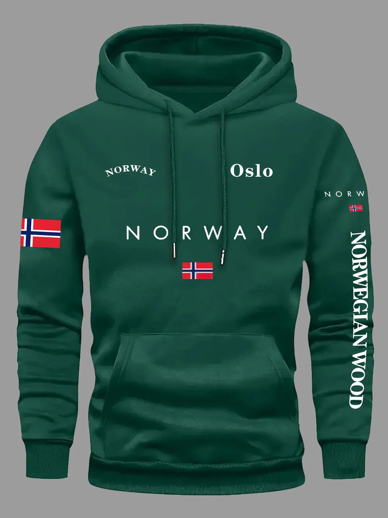 Buzo con Capucha Bandera de Noruega – Unisex Deportivo