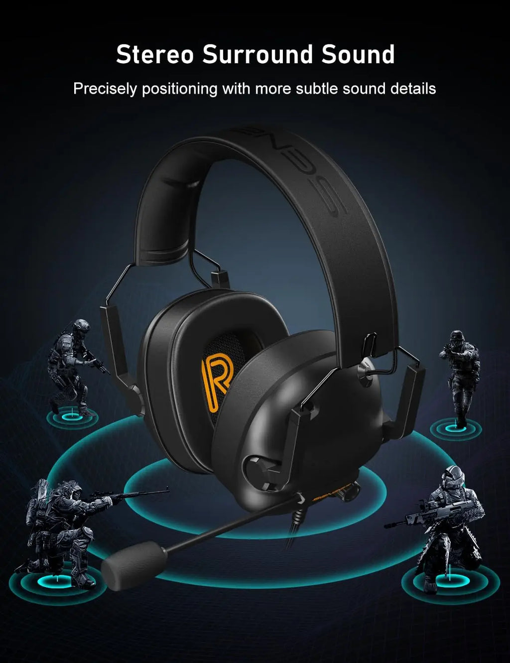Auriculares Gaming SENZER SG500 con Micrófono y Sonido Envolvente