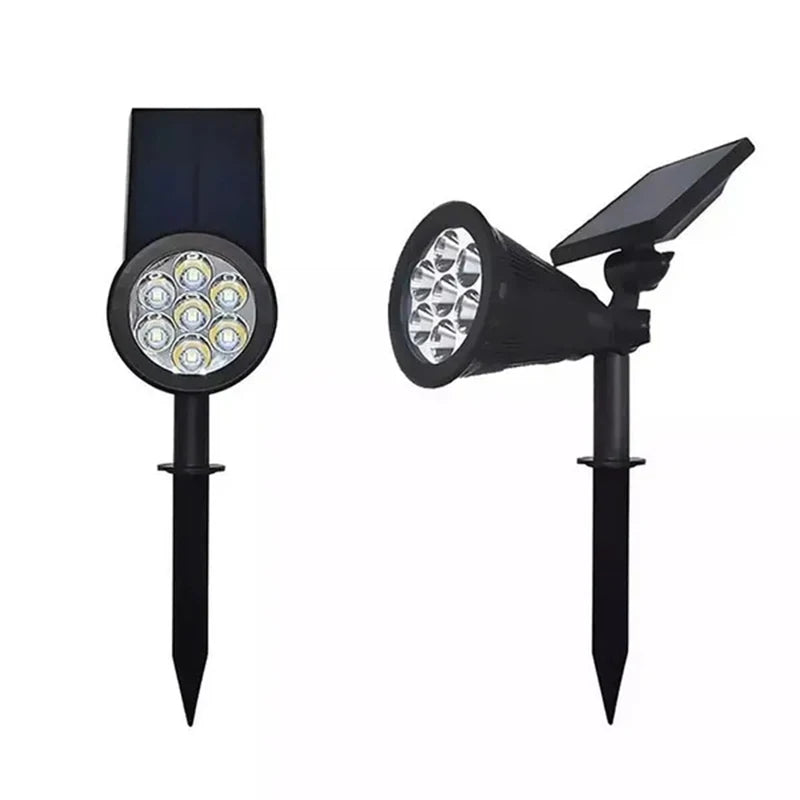Lámpara Solar de 7 LED Ajustable para Suelo