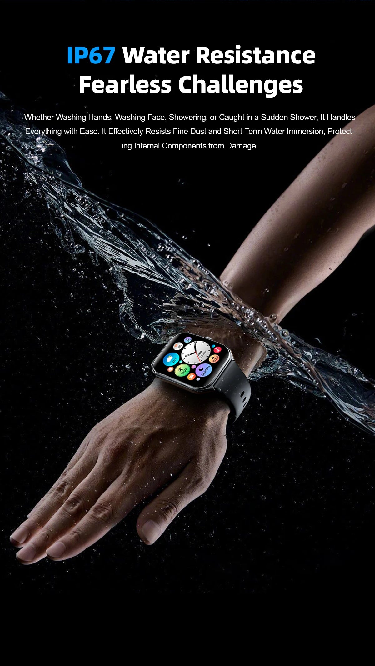 Reloj Inteligente Ultrafino Bluetooth IP68 Salud