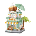 LOZ Food Street Bakery, Tienda de Té con Leche, Modelo Arquitectónico para Armar, Bloques de Construcción de Juguete, Escena de Calle, Regalos de Cumpleaños para Niños