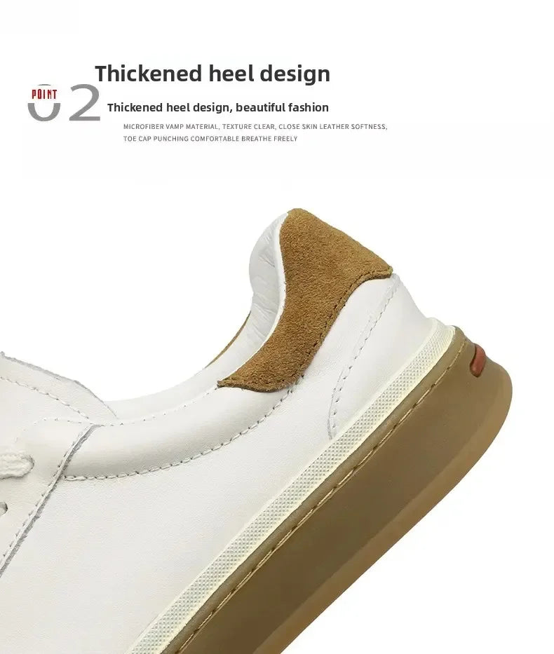 Zapatos casuales de cuero genuino para hombre, ligeros y cómodos