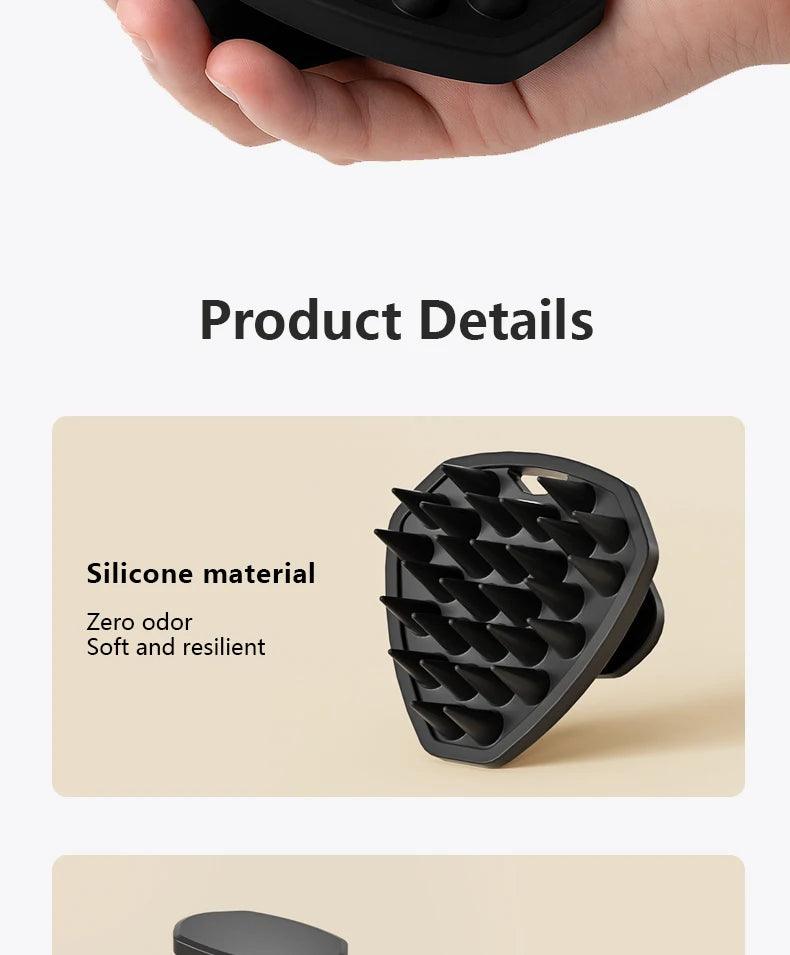 Cepillo de Silicona para Cuero Cabelludo