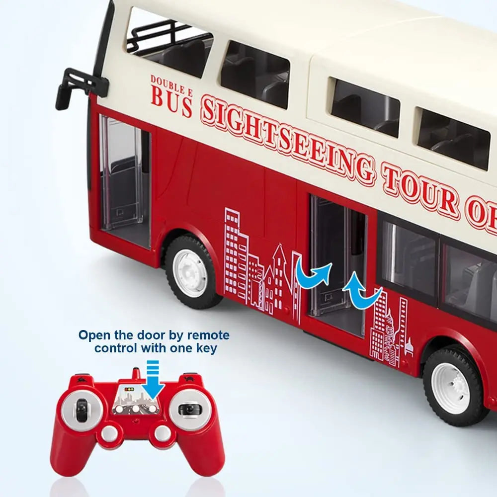 Autobús RC de Dos Pisos Double E E640 con Luces y Sonidos 1:18