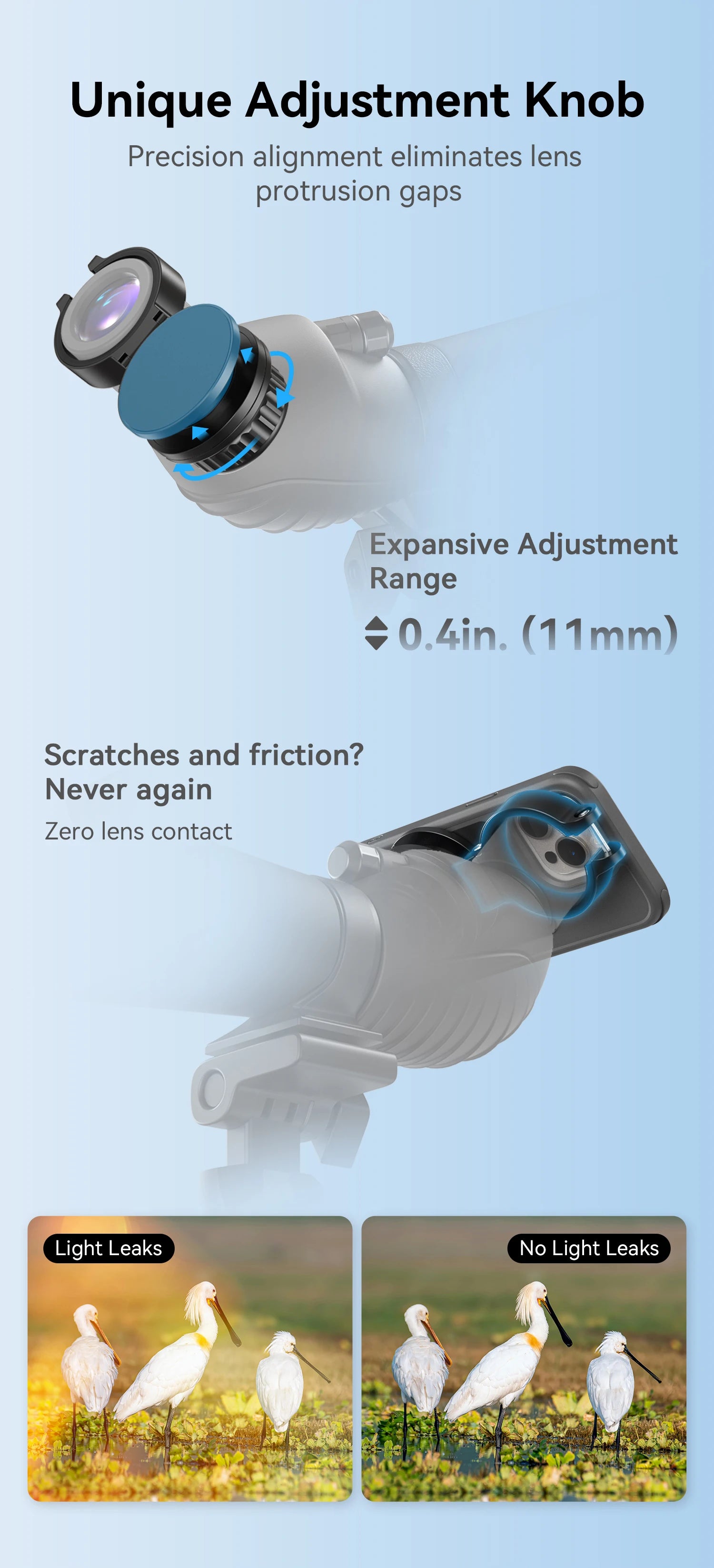Adaptador Magnético APEXEL para Ocular de Telescopio y Celular