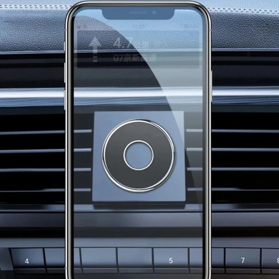 Soporte Magnético para Teléfono de Coche, Soporte Multifuncional de Metal Adhesivo para el Tablero, Soporte de Navegación Manos Libres, Accesorio para Auto