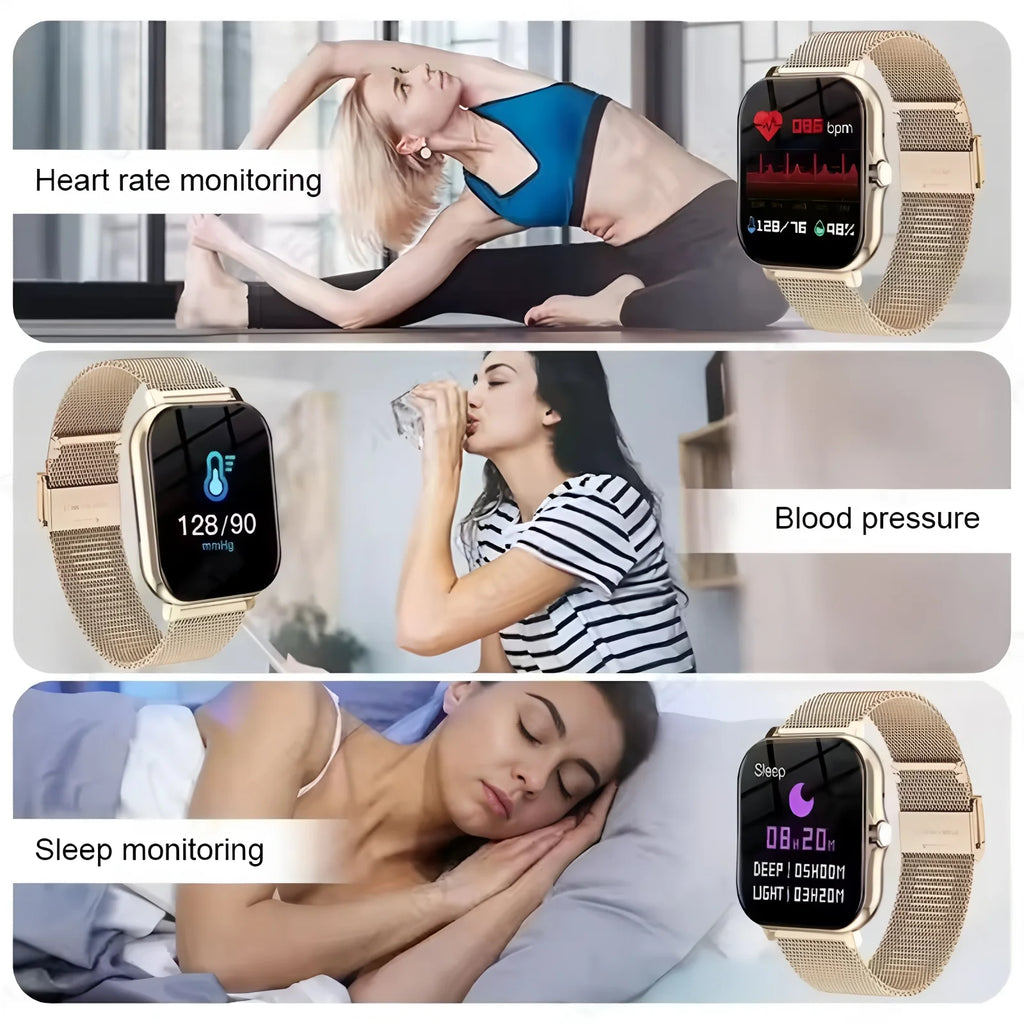 Nuevo SmartWatch hombres mujeres 2,02 Amoled BT llamada GPS Tracker NFC deporte impermeable ritmo cardíaco reloj inteligente rastreador de Fitness