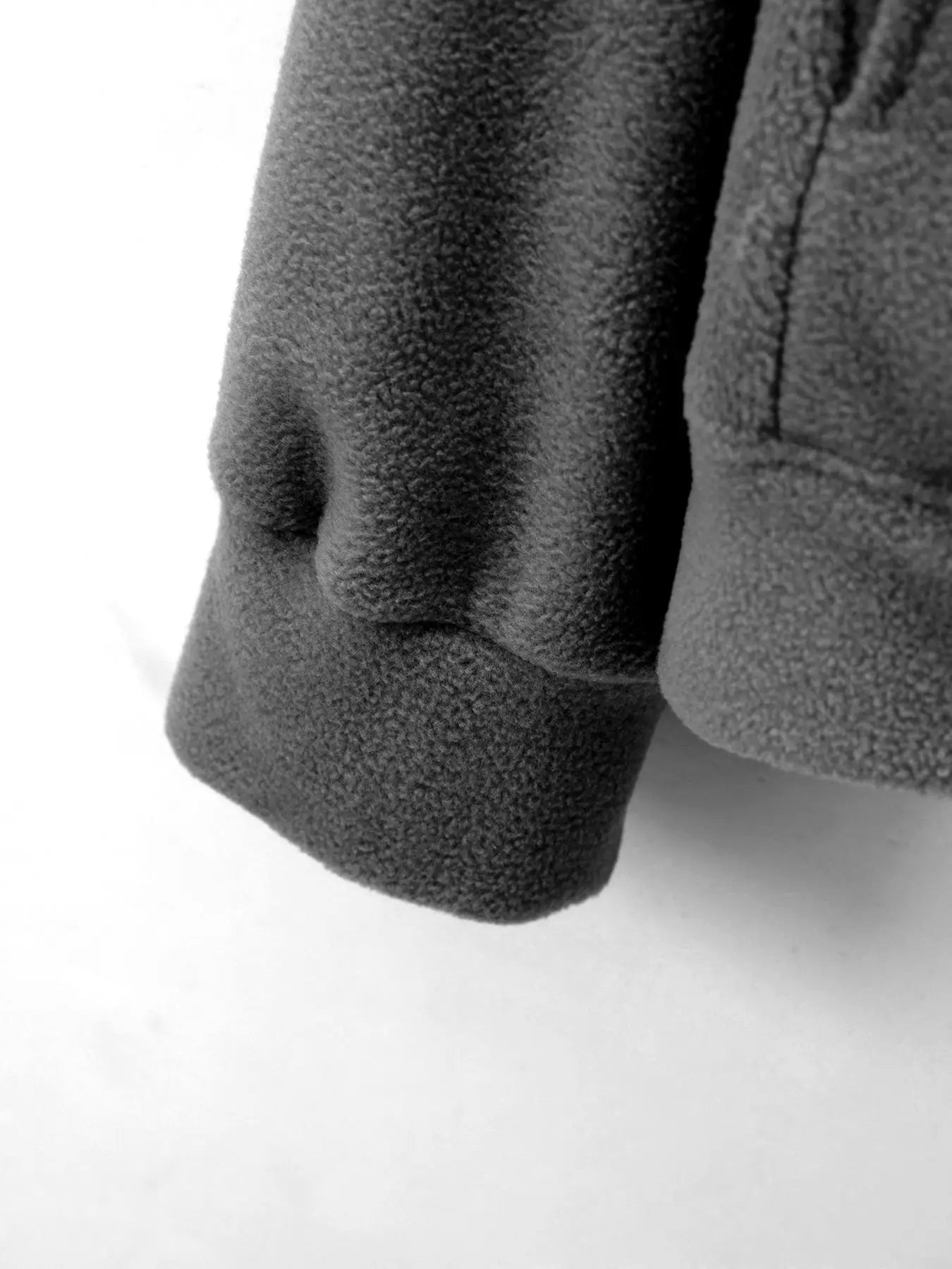 Suéter de forro polar grueso de calidad para hombre, con cuello con cremallera y manga larga, ropa deportiva para hombre, chaqueta softshell para hombre