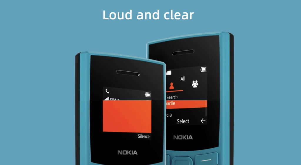 Nokia 105 4G 2023 Característica Teléfono 1450mAh Batería Radio FM Grabación de llamadas con teclado hebreo Doble SIM Bluetooth 5.0