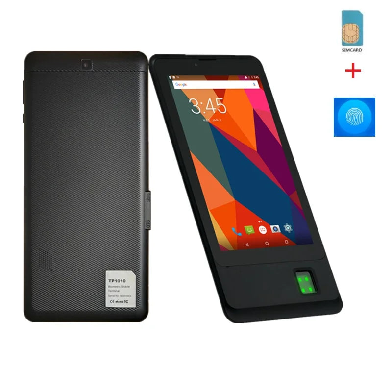 7 ''4G LTE llamada telefónica tarjeta SIM Dual Tablet PC soporte función de huella digital 1GB RAM 8GB ROM Quad Core MTK8735 GPS Android 8,1 GSM