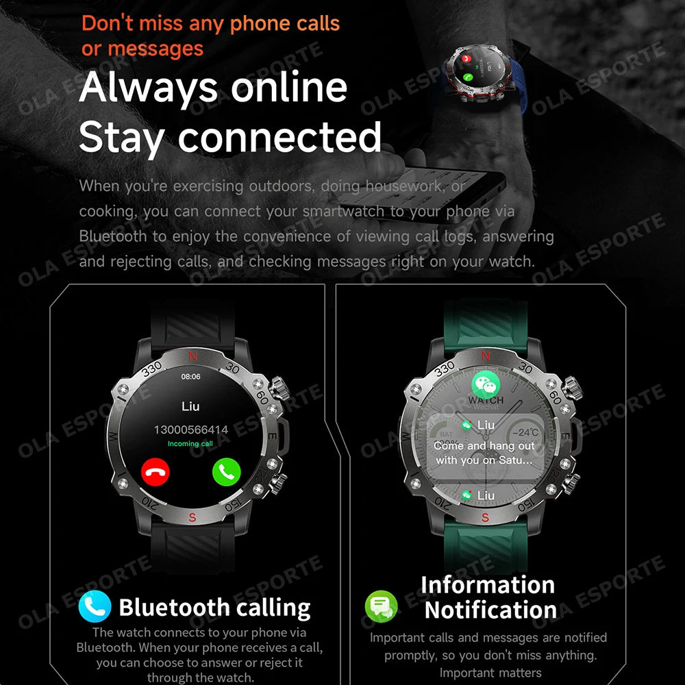 Reloj Inteligente GPS Doble Banda GNSS Militar