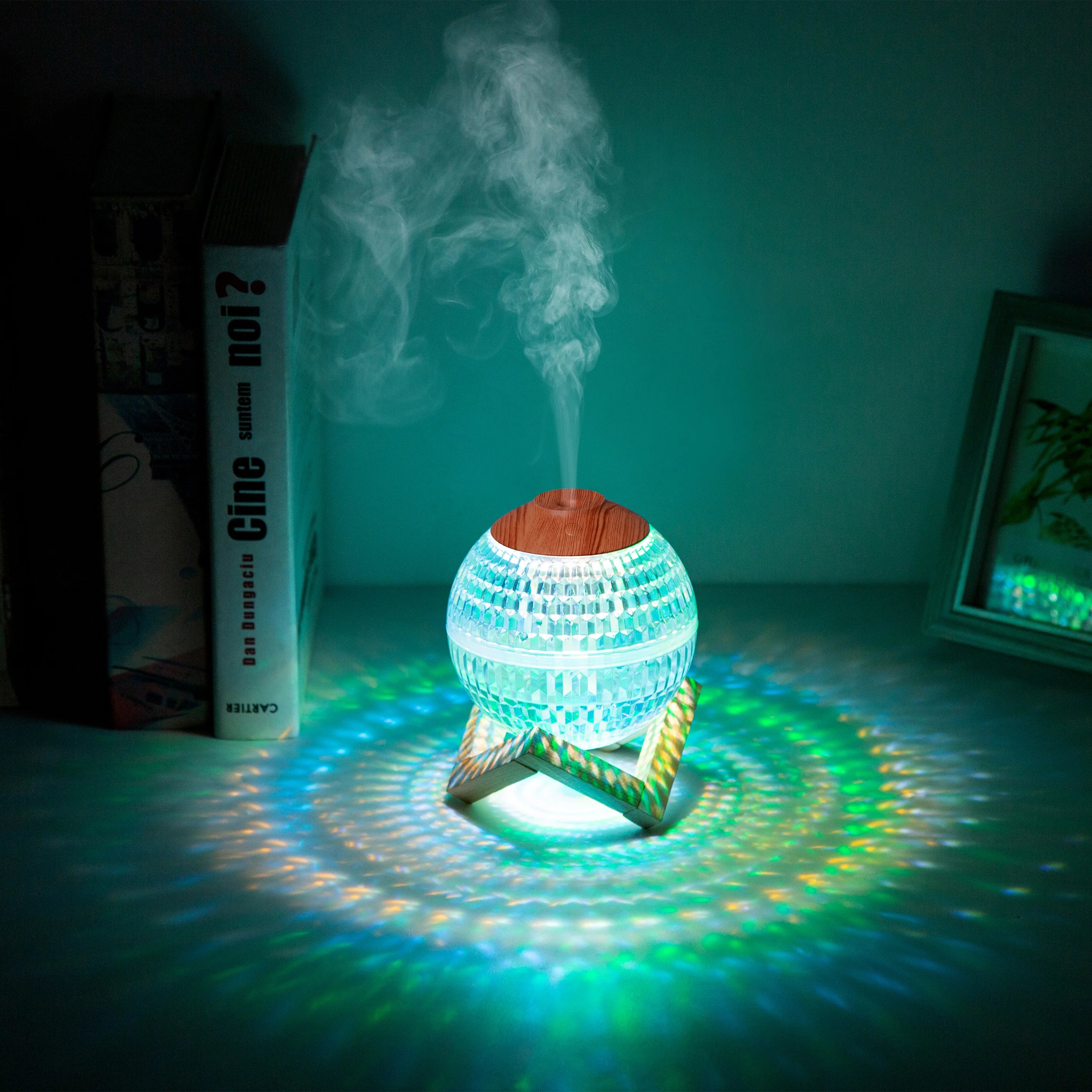 Humidificador de Bola de Cristal con Luz Nocturna