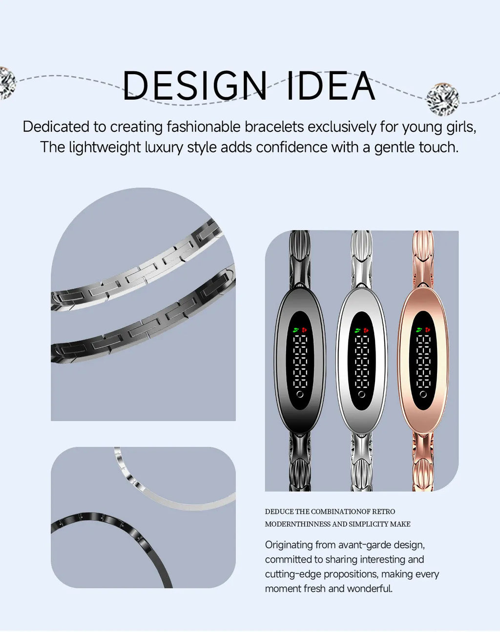 Reloj Inteligente Deportivo de Lujo para Mujer