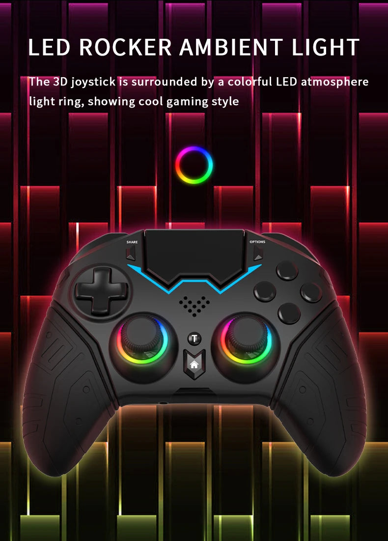 Controlador inalámbrico para PS4, PS3, PS, Playstation 4, 3, teléfono móvil, PC, Android, TV, Control, Bluetooth, Gamepad, Joystick para juegos