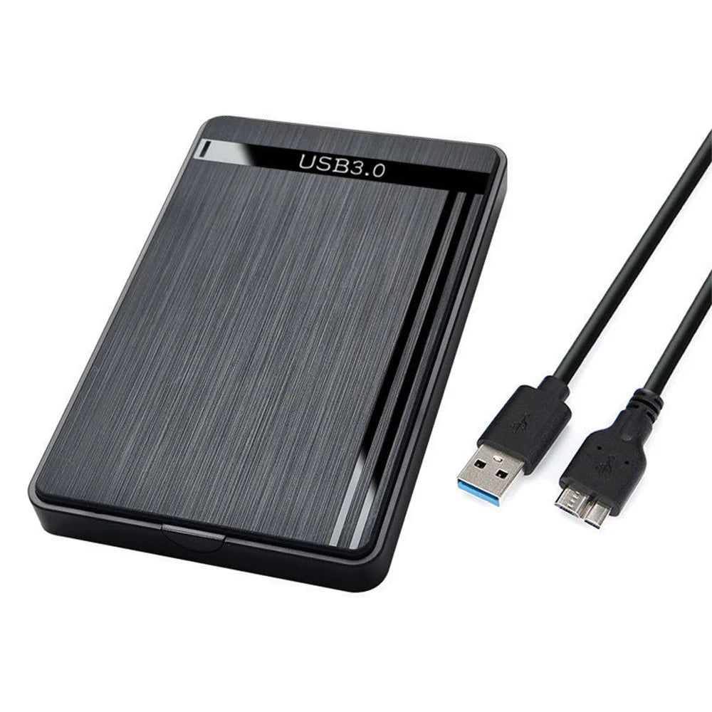 Caja de disco duro SATA USB 2,0 de 2,5 pulgadas, carcasa portátil para disco duro externo, para SSD, para disco duro, para ordenador portátil, PC, escritorio, uso en el hogar y la Oficina