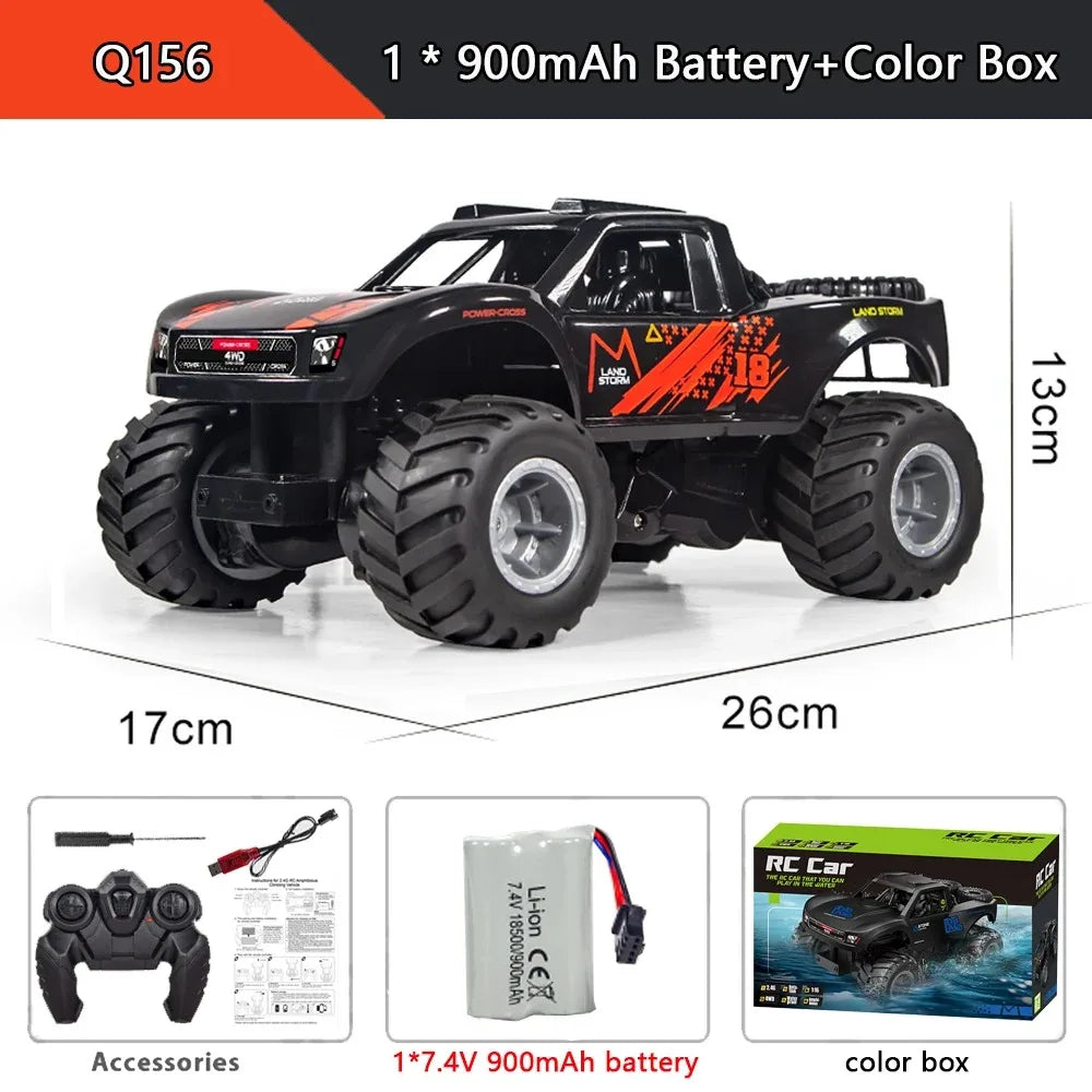 Auto RC Anfibio JJRC Q156 4WD 2.4G Control Remoto Todoterreno