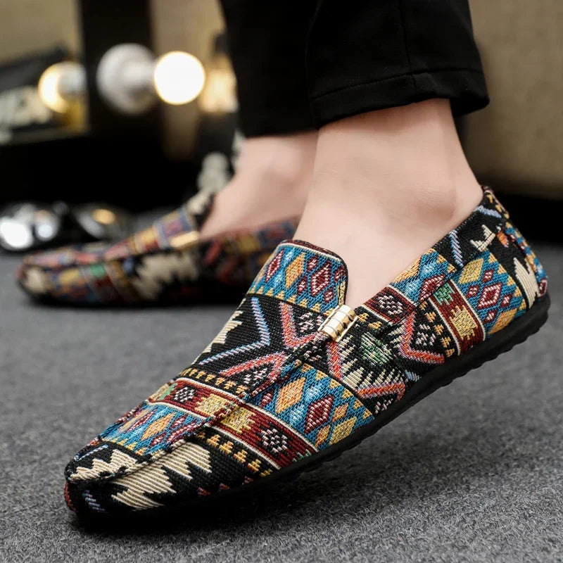 Zapatos informales de verano para hombre, mocasines transpirables para hombre, zapatos perezosos, zapatillas cómodas para caminar, zapatos planos antideslizantes para conducir