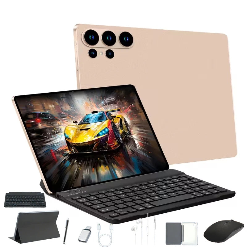 Tablet PC con Batería de 4000mAh, 8GB+256GB de Almacenamiento, Cámara HD, Sistema Operativo Android 15 para Entretenimiento y Negocios
