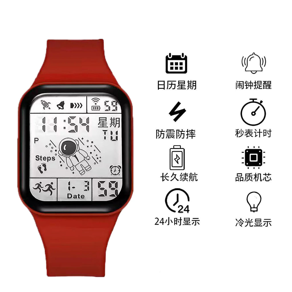 Reloj Digital de moda para hombres, mujeres y niños, relojes deportivos a prueba de suéter, reloj multifunción, reloj de pulsera electrónico para estudiantes
