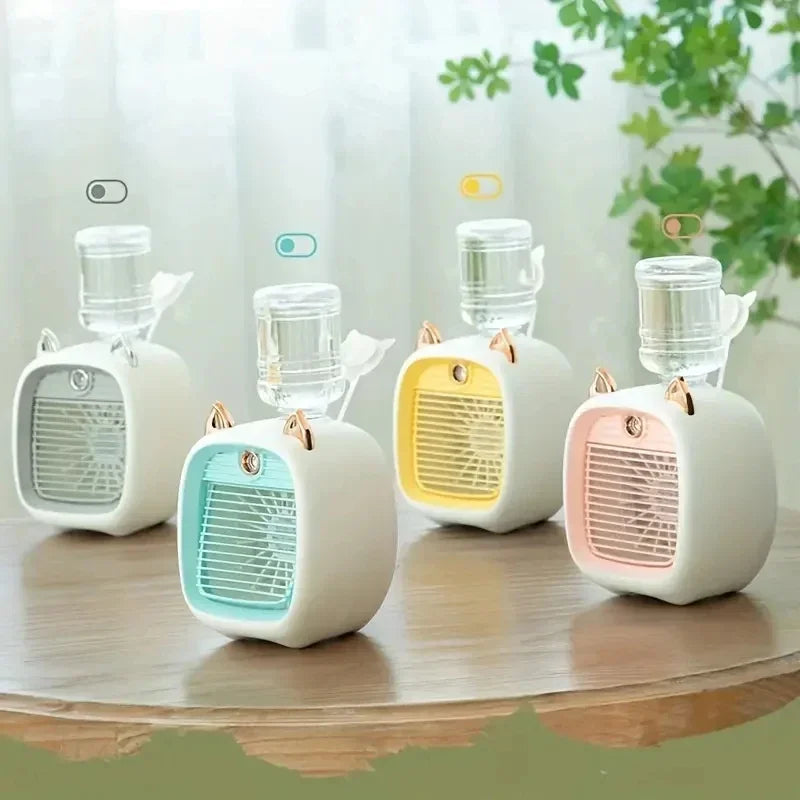 Mini Enfriador de Aire USB con Pulverizador