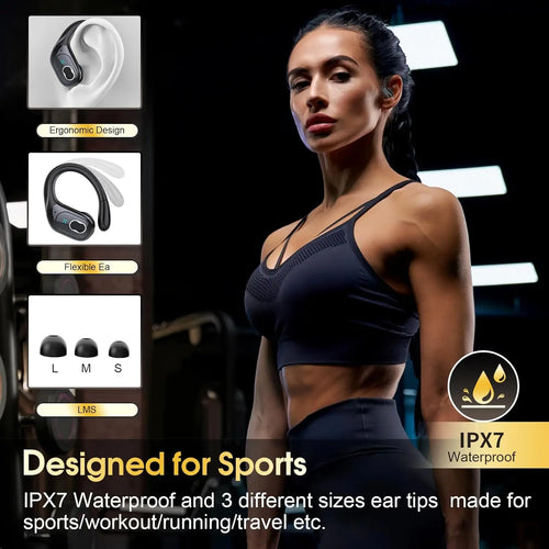 Auriculares TWS Bluetooth 5.4 Deportivos Impermeables 75hs