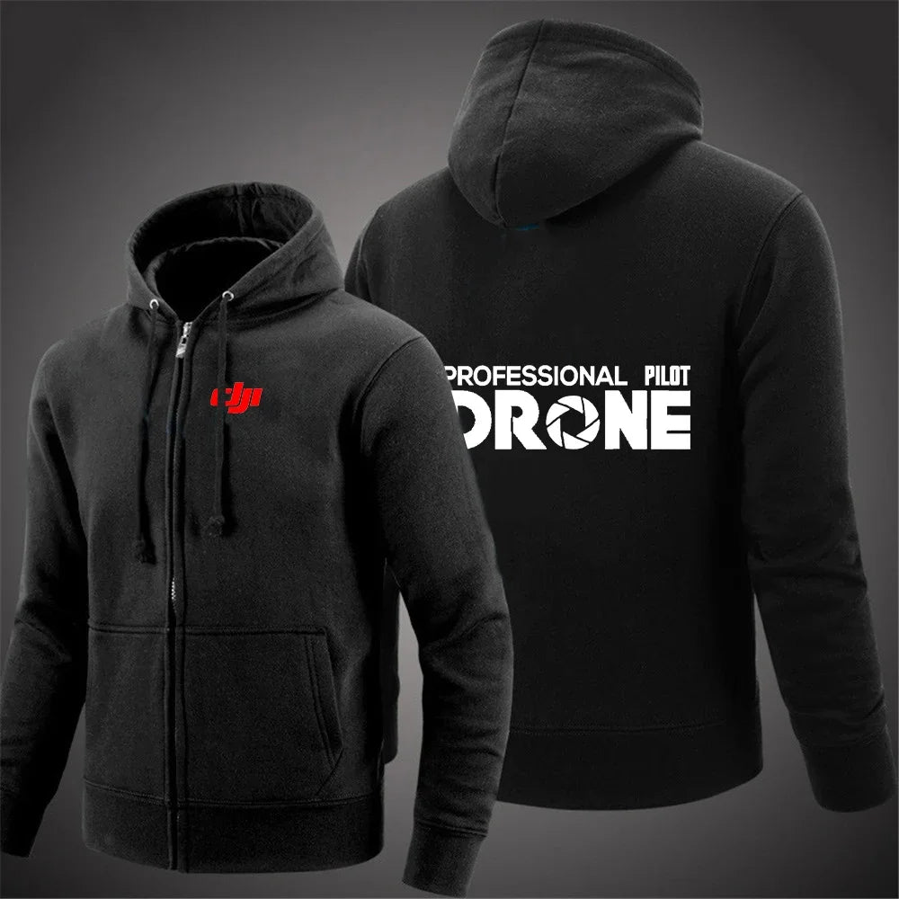 Sudadera con Capucha DJI Pilot para Hombre, Color Sólido