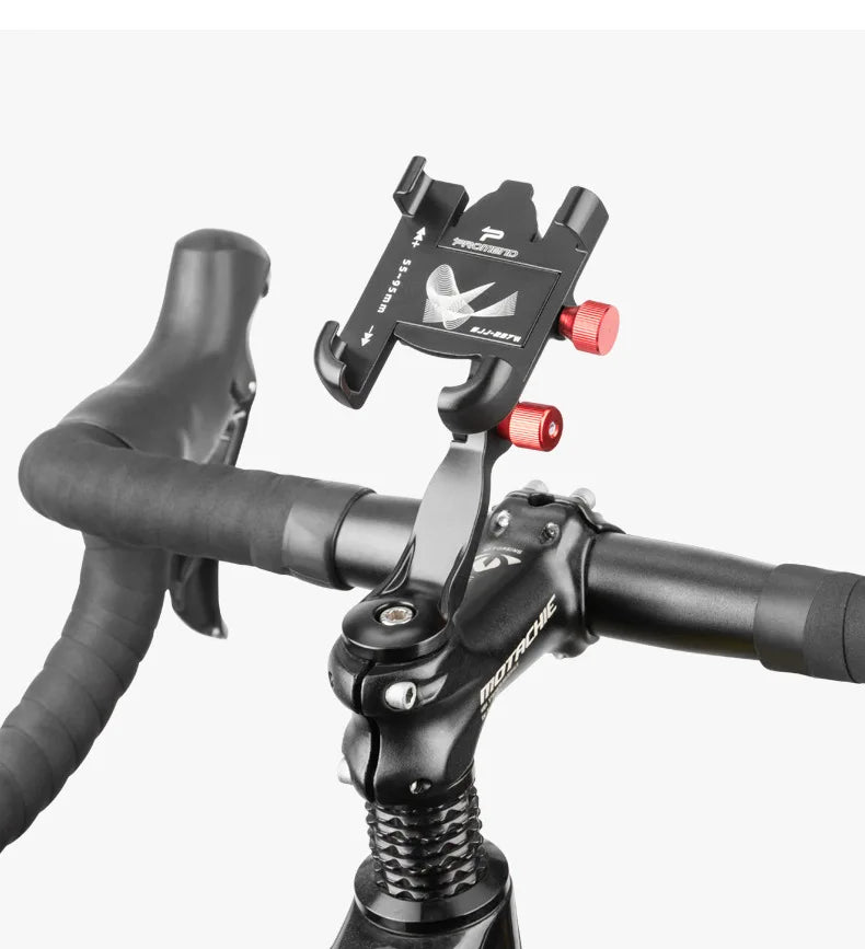 Soporte de Teléfono para Bicicleta y Moto, Aluminio, Ajustable