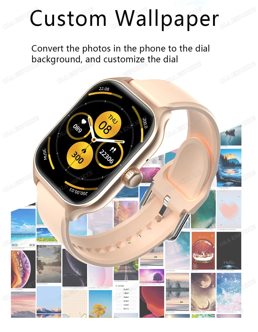 Nuevo Reloj Inteligente 2026 Android IOS, Pantalla a Color de 2.01 Pulgadas, Llamadas Bluetooth, Monitor de Oxígeno en Sangre/Presión Arterial, Reloj Inteligente para Hombre y Mujer Ma27
