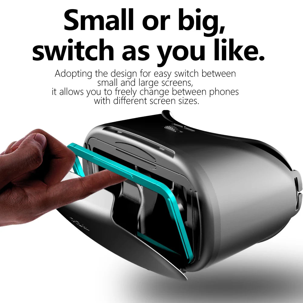 Gafas 3D VR de realidad Virtual para iPhone, Android, teléfono inteligente, casco, auriculares, lentes reales, dispositivos