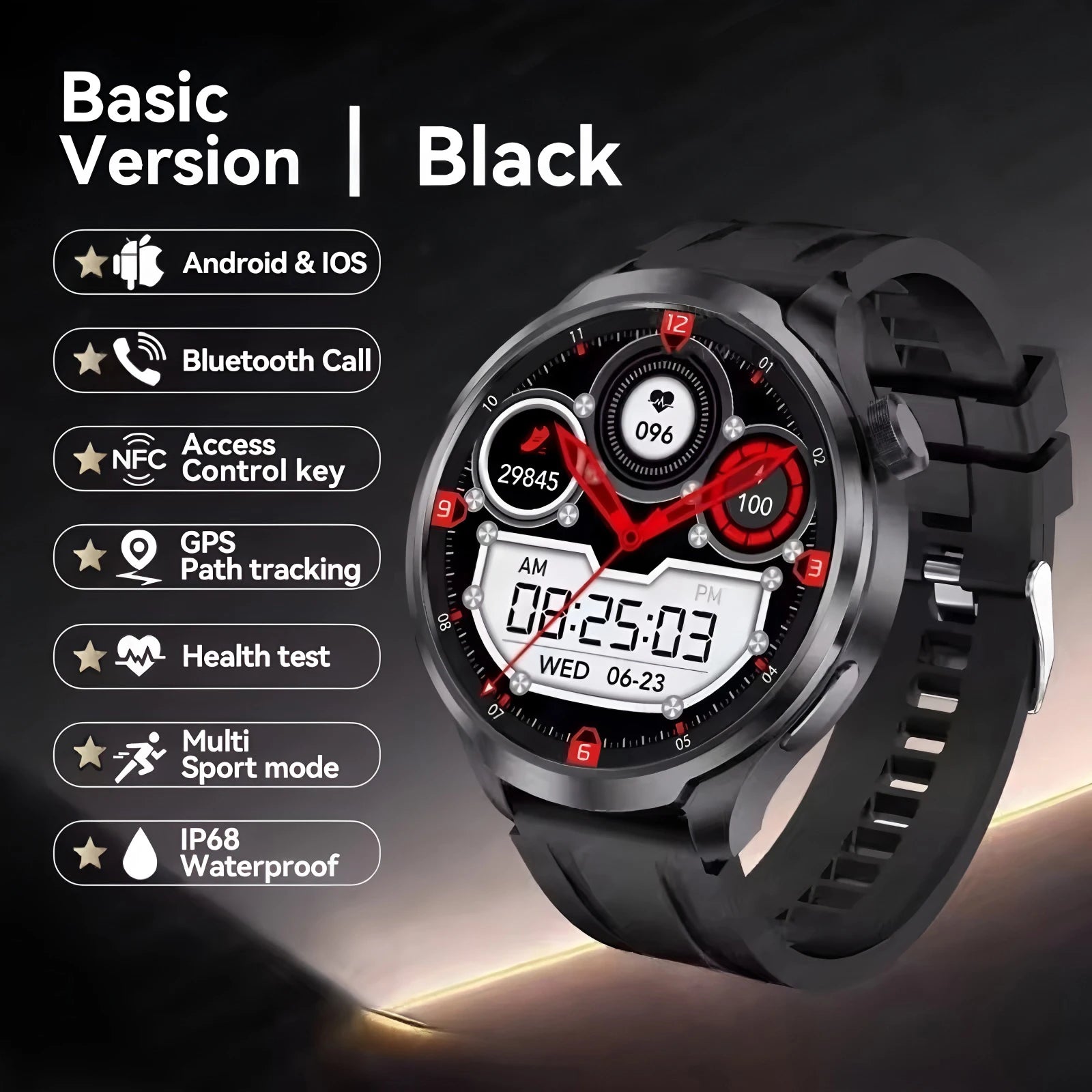 Smartwatch con GPS y Llamadas, Pantalla AMOLED 1.61 Pulgadas