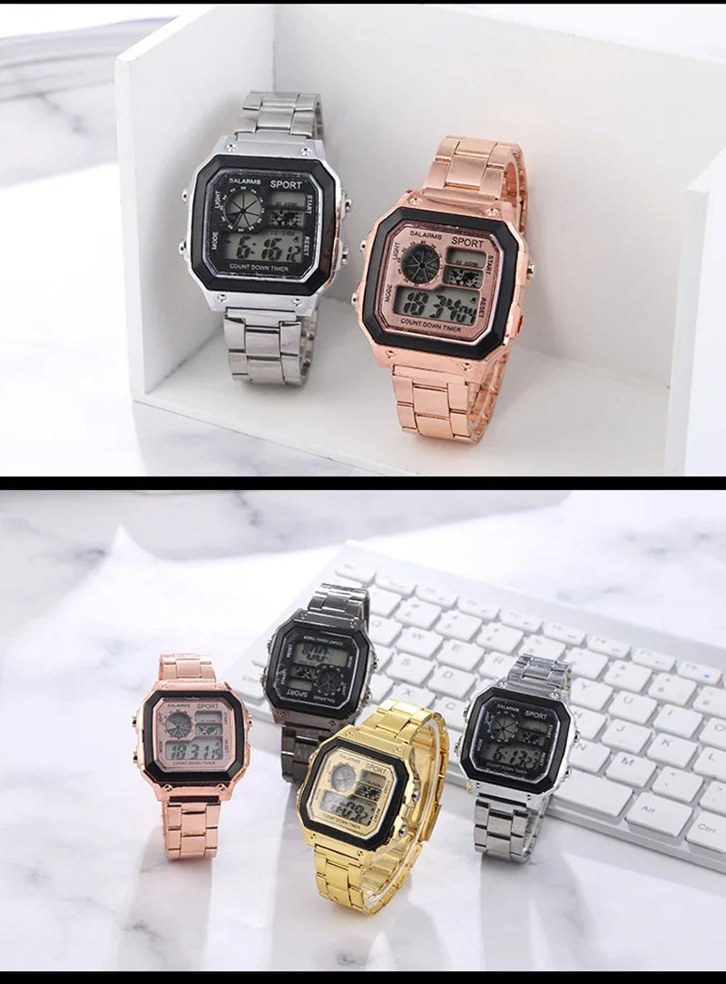Reloj Deportivo Digital LED YIKAZE para Hombre