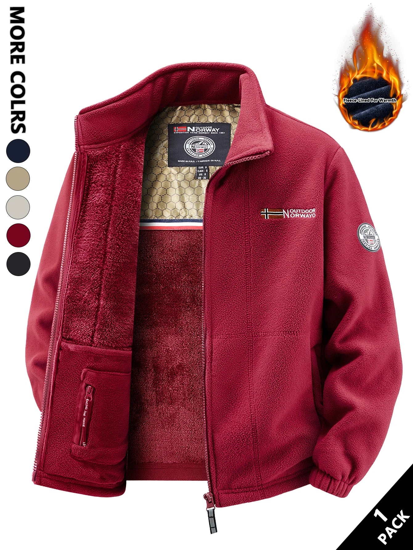 Chaqueta polar para hombre, suave y agradable para la piel, resistente al calor y al viento, adecuada para desplazamientos diarios, ocio en el hogar, caminar al aire libre, reuniones casuales con amigos, capas en otoño e inv