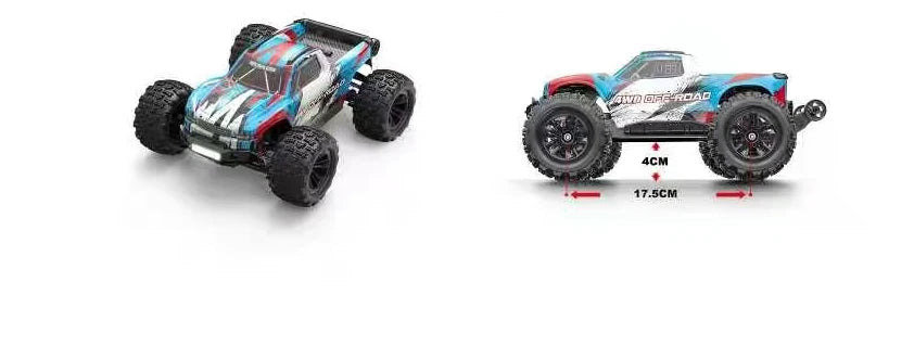 Coche RC 1/16 4WD sin Escobillas, 60 KM/H, Control Remoto 2.4G