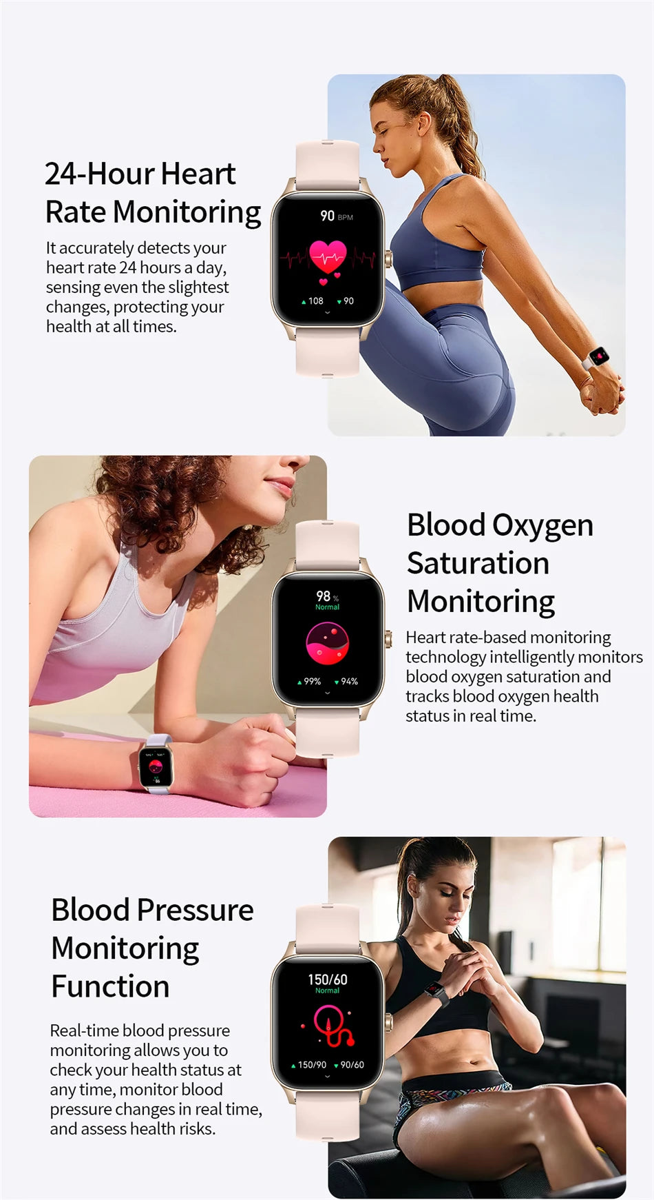Reloj Inteligente LIGE con Llamadas y Monitor de Sueño