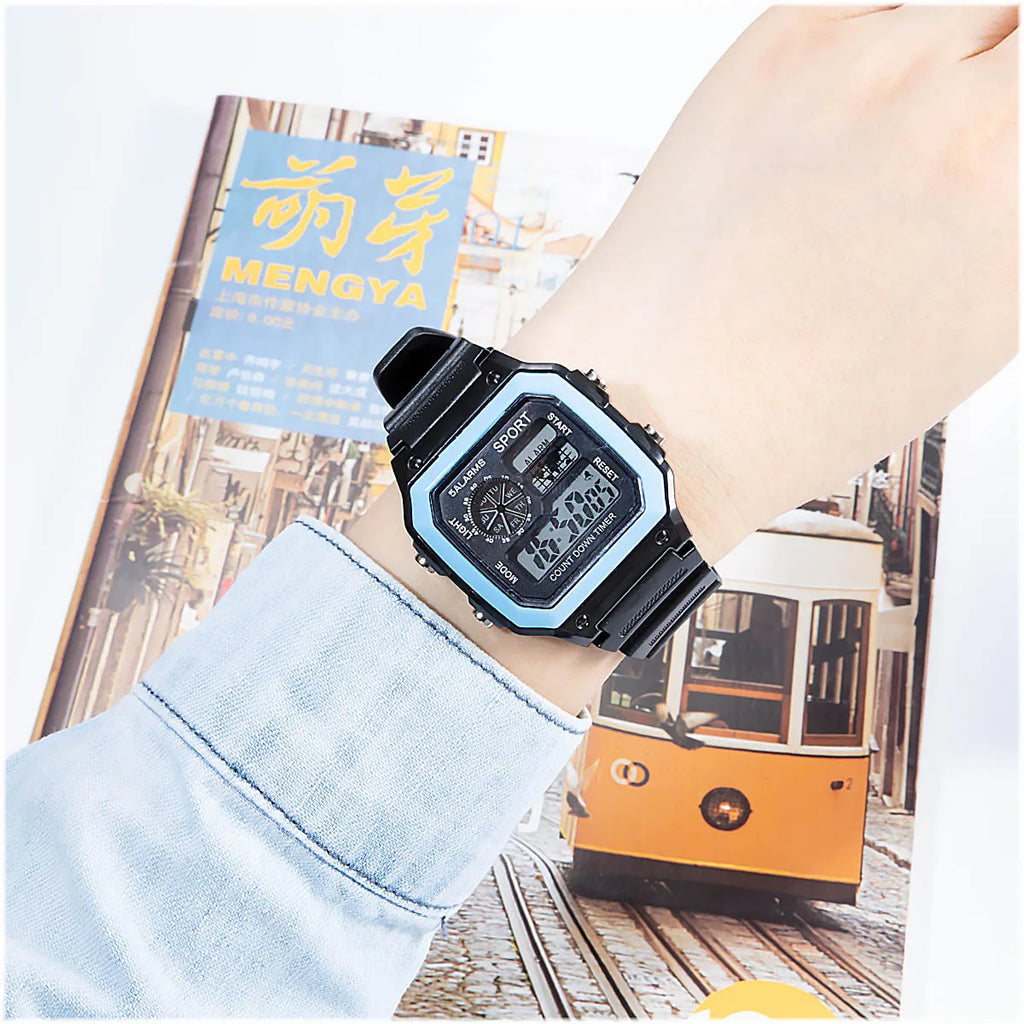Reloj Deportivo YIKAZE Digital LED con Cuenta Atrás