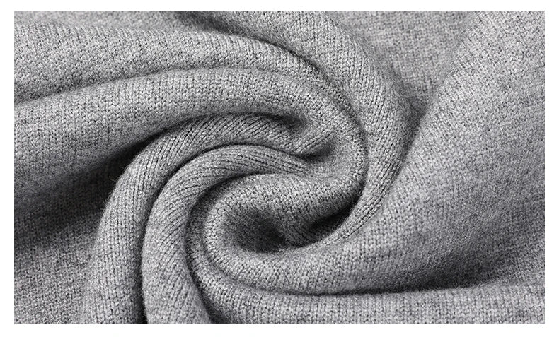Suéter de Punto con Cuello en V para Hombre – Otoño Invierno