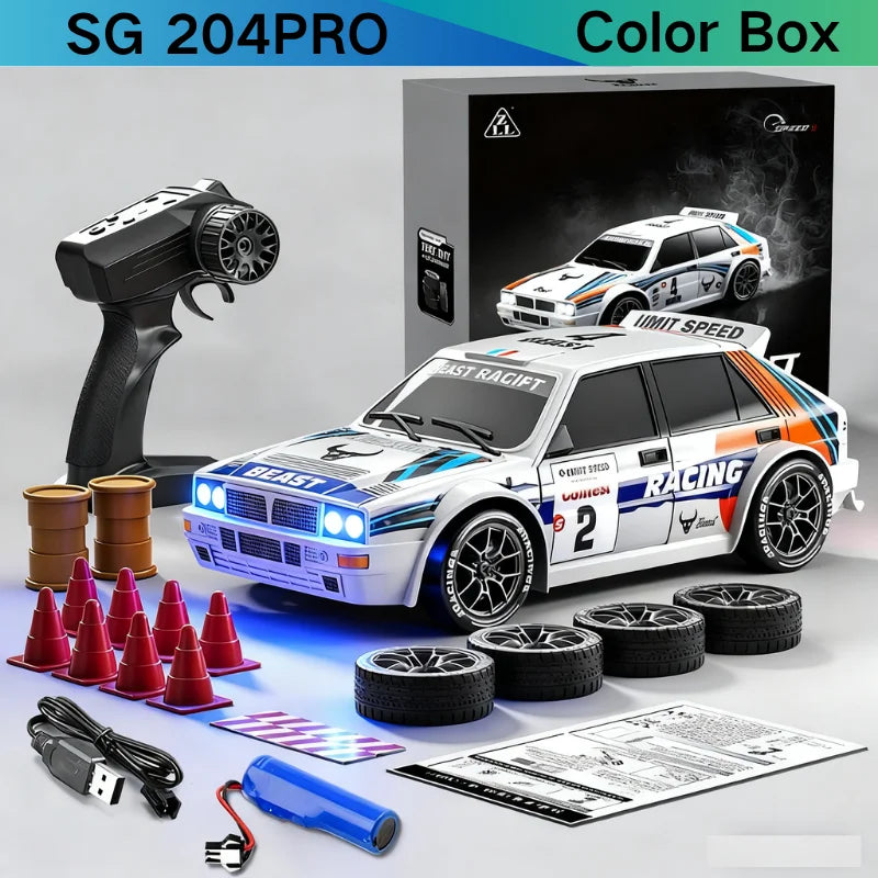 Mini Coche RC de Drift SG204 PRO 1:24, 2.4G, Alta Velocidad 4WD