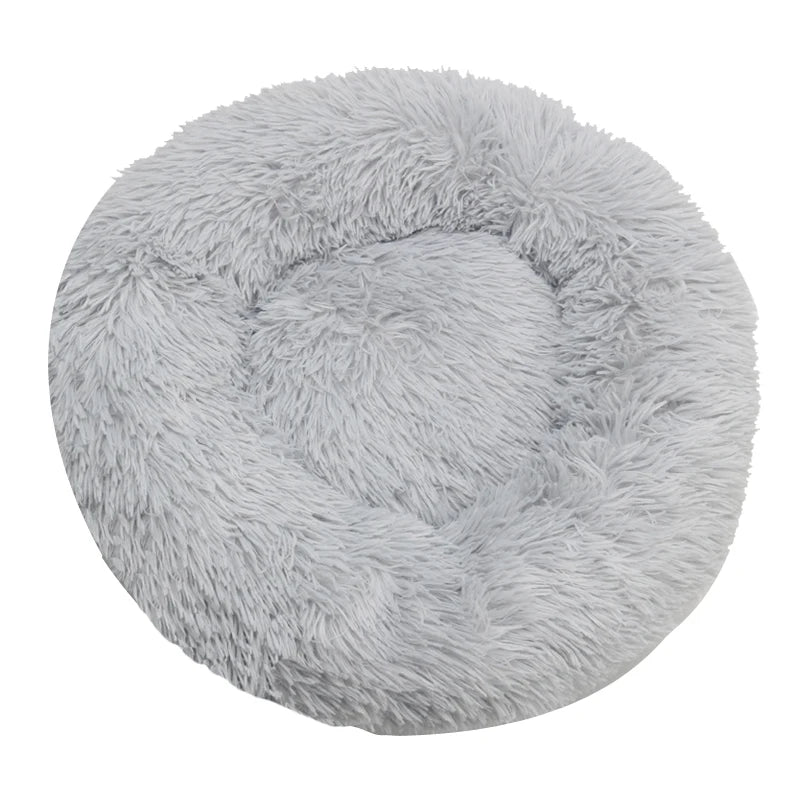 Cama Redonda de Felpa para Mascotas - Perros y Gatos