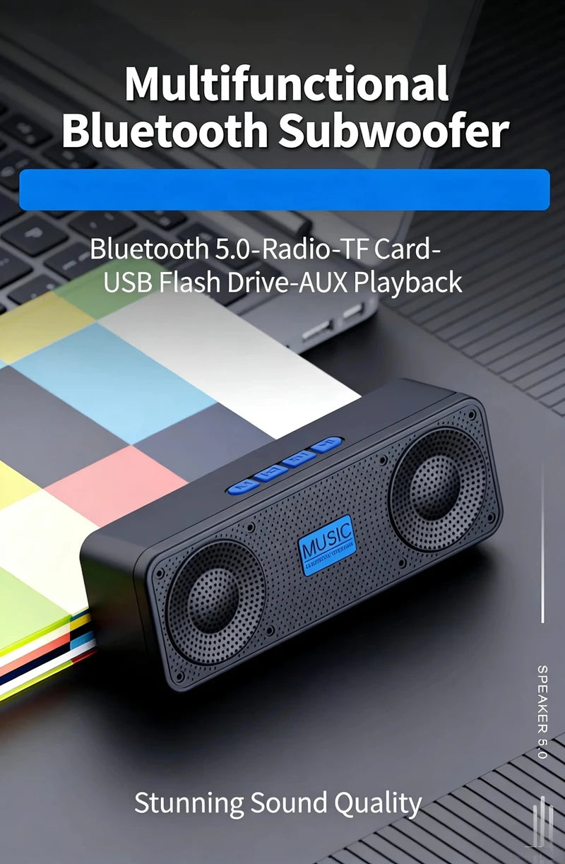 Mini Altavoz Bluetooth Portátil S18 con Radio FM y Tarjeta TF