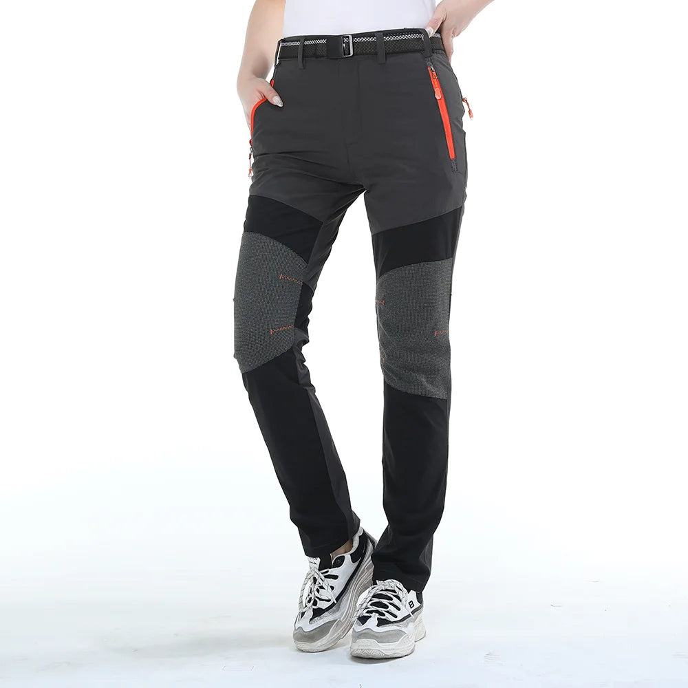 Pantalones de Senderismo Impermeables Ripstop para Mujer