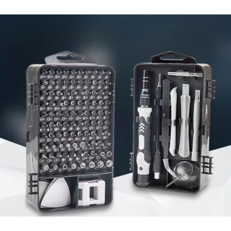 Kit de destornilladores de precisión 115 piezas con puntas intercambiables