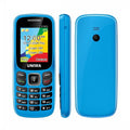 UNIWA E1803 2G precio bajo delgado GSM Mini teléfono móvil Dual SIM T9 teclado 800mAh batería Radio inalámbrica linterna teléfono para personas mayores