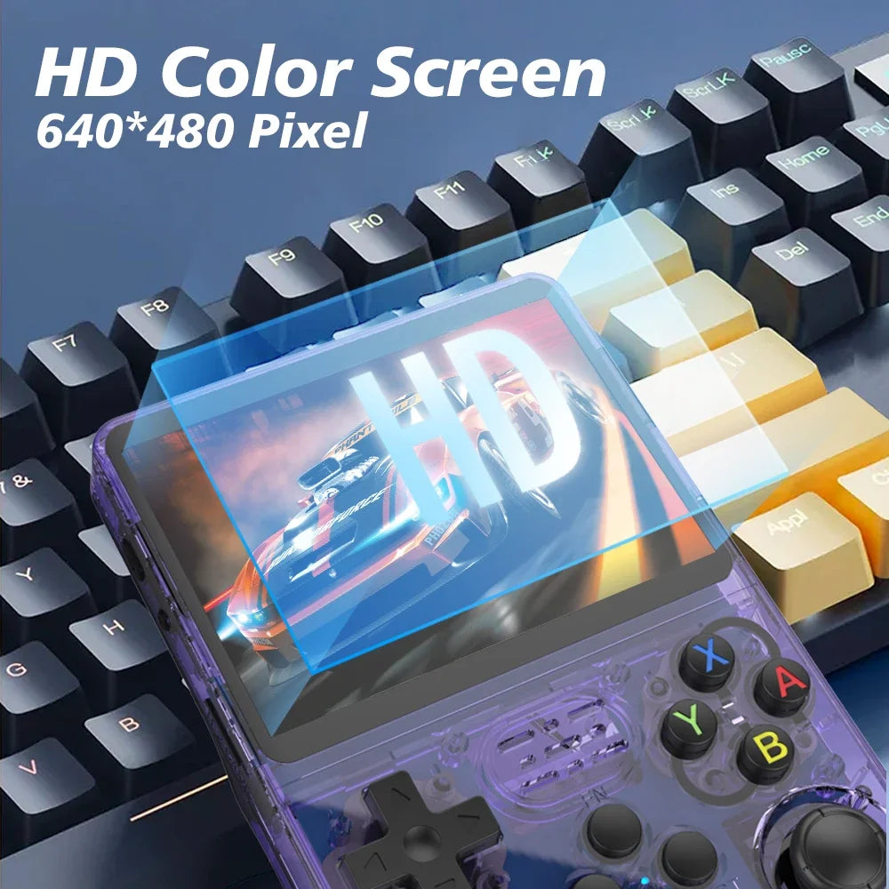 Consola de Videojuegos Retro R36S, Sistema Linux, Pantalla IPS 3.5 Pulgadas