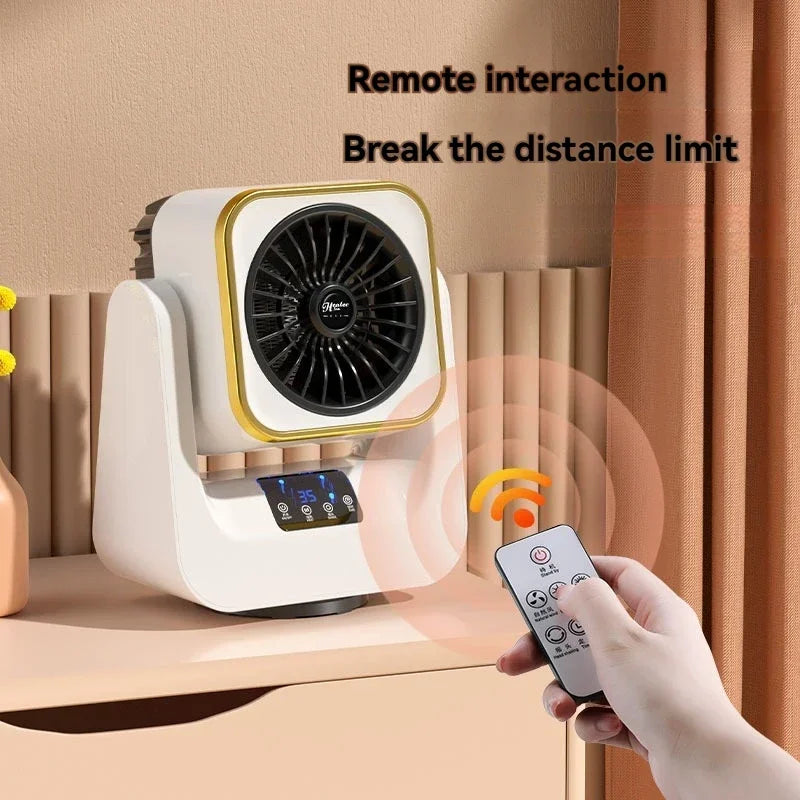 Mini calentador eléctrico para el hogar y dormitorio, pequeño y portátil, con protección contra vuelcos y sobrecalentamiento.