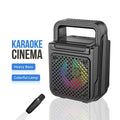 Altavoz Karaoke Bluetooth 8W con Micrófonos Inalámbricos y LED RGB