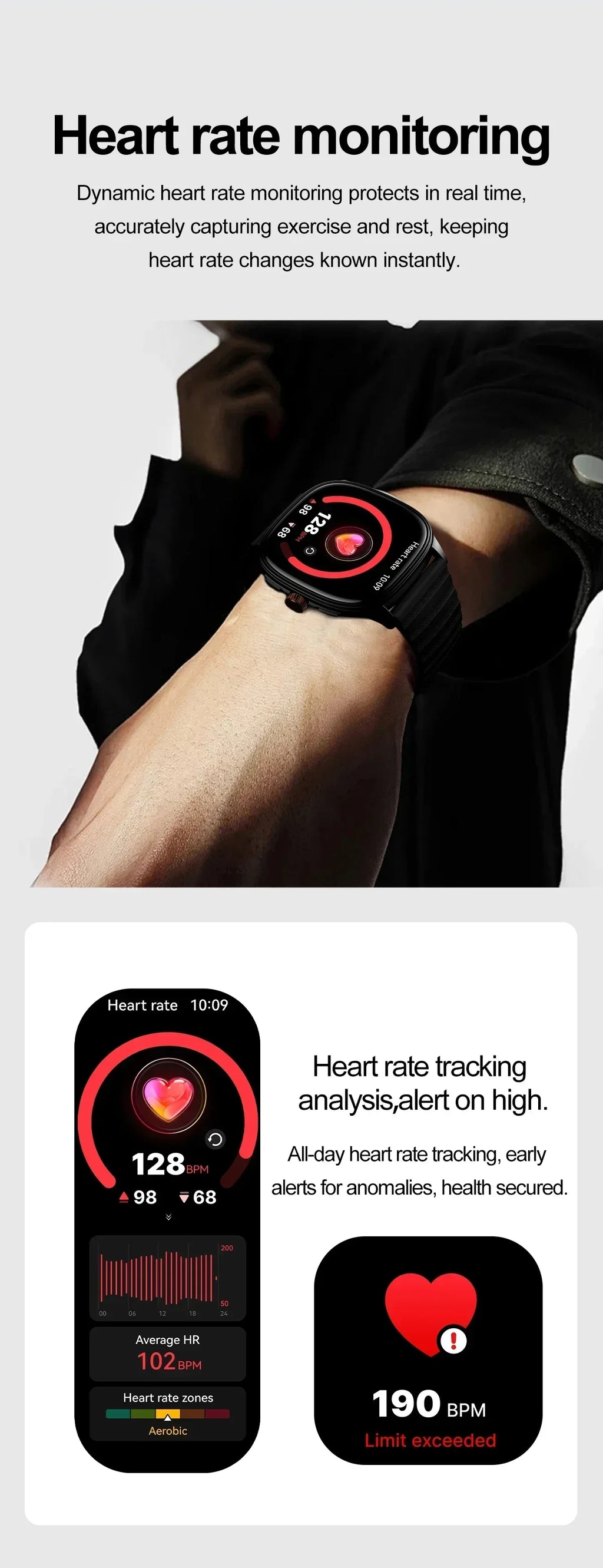 Reloj Inteligente Ultrafino NFC Oxígeno Sueño