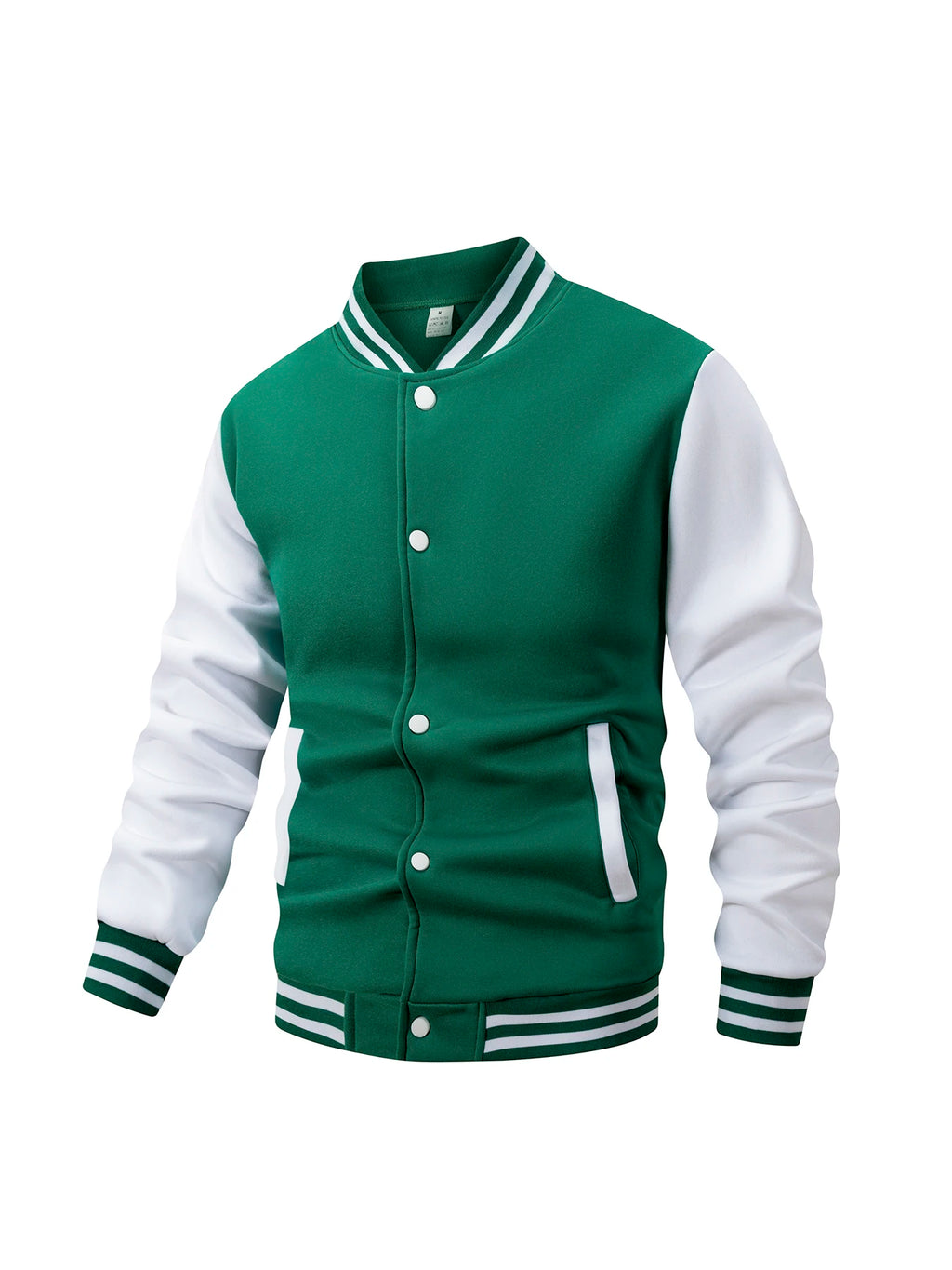 Chaqueta Universitaria de Béisbol para Hombre, Forro Polar, Retro