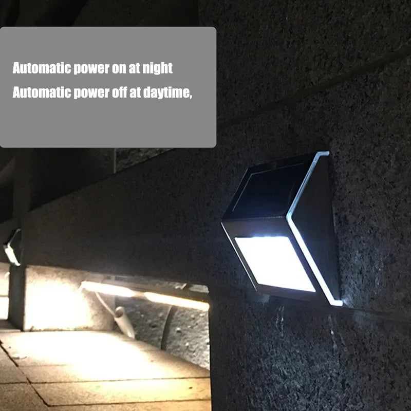 Luz de Paso Solar LED de Acero Inoxidable para Jardín