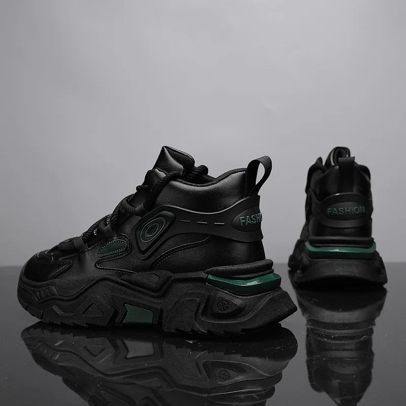 Zapatos informales de suela gruesa para hombre, zapatillas deportivas antideslizantes de suela blanda para las cuatro estaciones, zapatos deportivos Joker juveniles a la moda